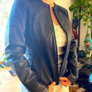 Elie Tahari vintage leather jacket